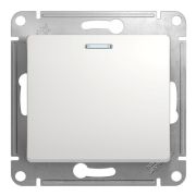 Выключатель 1кл. с подсветкой белый СП, 10А ( механизм) GLOSSA