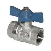 Кран латунный внутренняя резьба бабочка 3/4