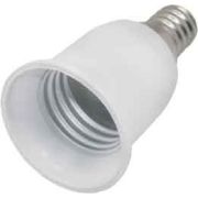 Переходник с цоколя E14 на E27 Белый