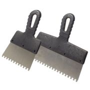 Шпатель фасадный «Мастер»  нержавеющий зубчатый  350мм зуб.10х10мм