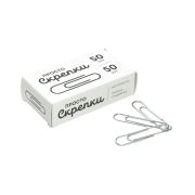 Скрепки канцелярские GLOBUS, 50  шт, 50 мм, без покрытия