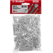 Дюбель-хомут для плоского кабеля, 10 мм,бел упак( 100шт)